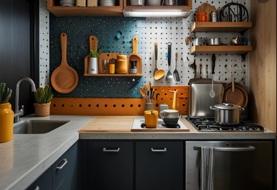 Add a Pegboard for Vertical Storage