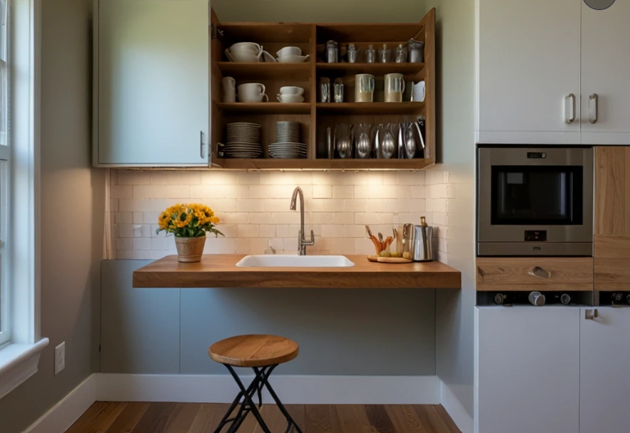 Install a Fold-Down Table