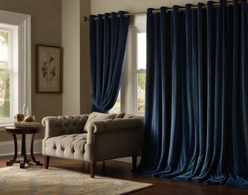Royal Velvet Color Curtains