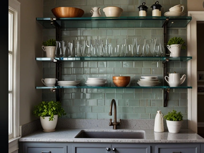Glass Shelf for Elegance