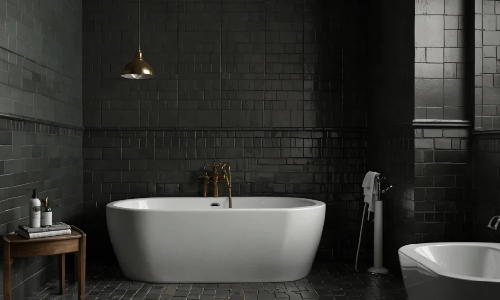 Subway Tiles with Dark Grout