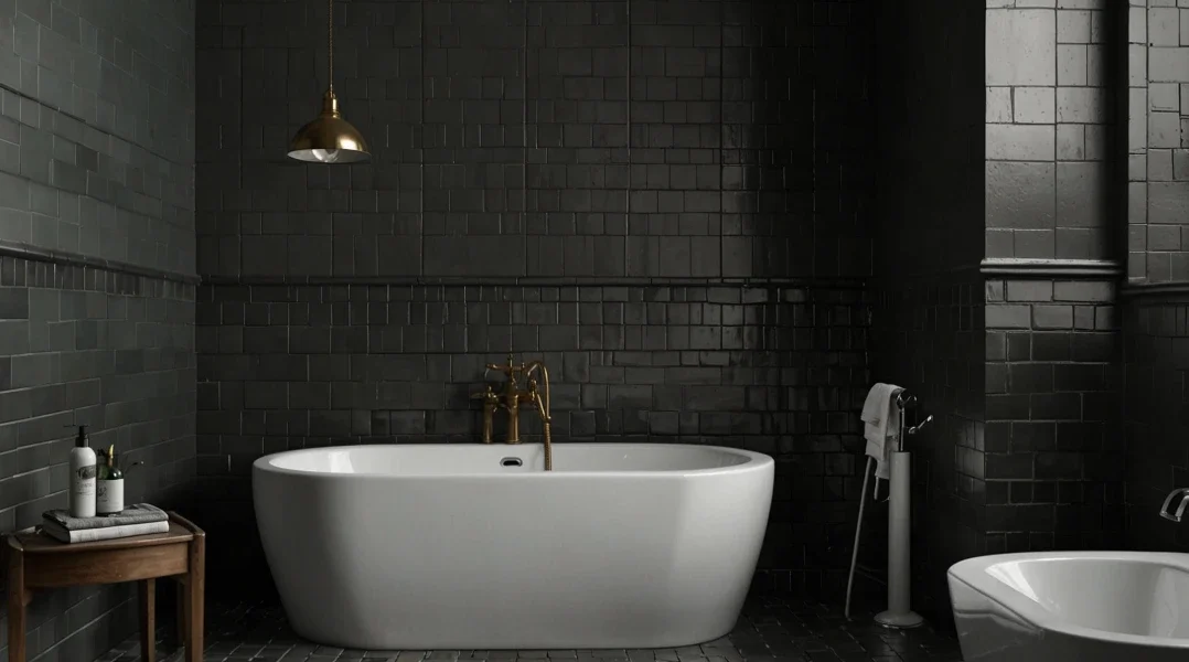 Subway Tiles with Dark Grout