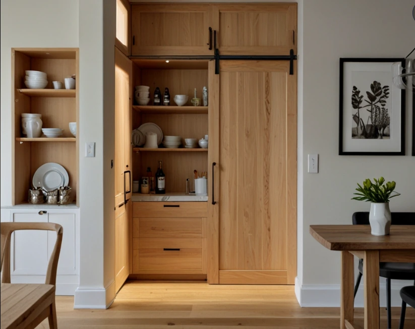 Light Wood Pantry Doors