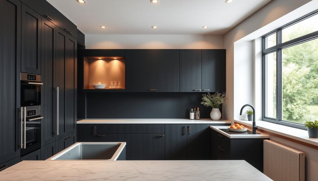 Black Kitchen Cabinetry Finishes