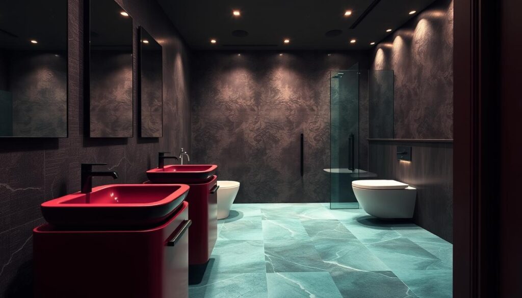 Bold Bathroom Color Design
