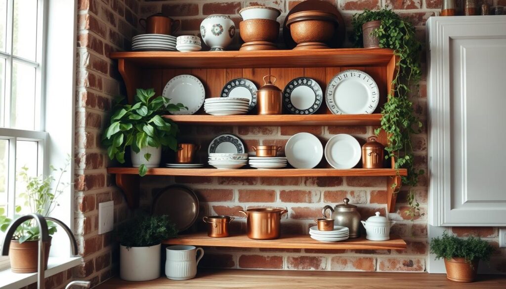 open shelving design