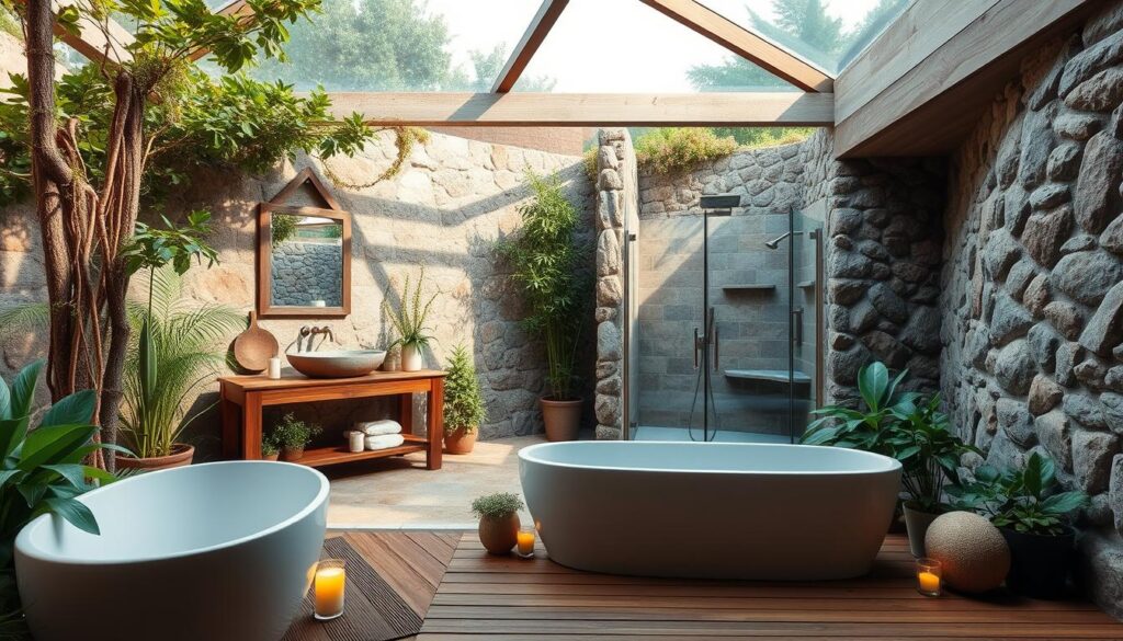 outdoor bathroom sanctuary