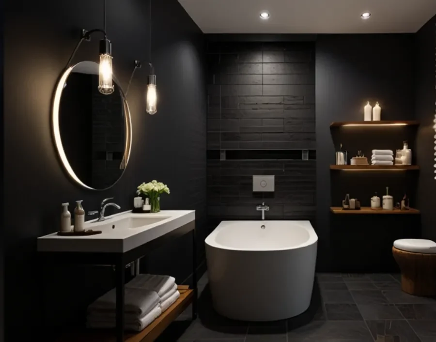 Dark Bathroom Decorating ideas