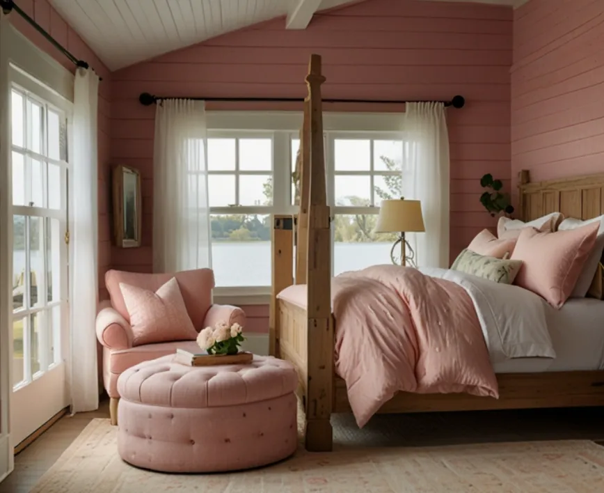 Rose-Hued Shiplap for a Cozy Cottage Feel