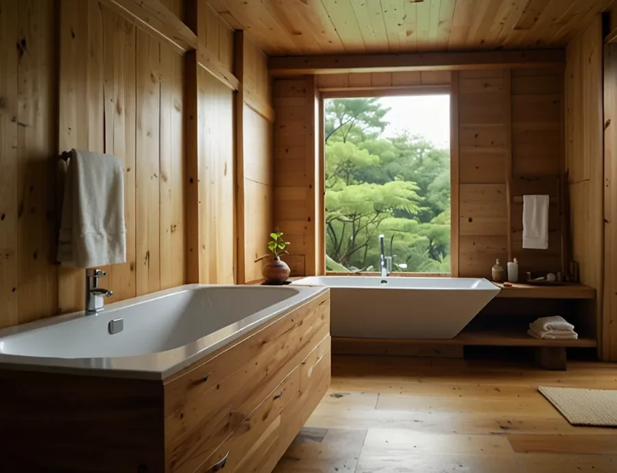Natural Wood Components for Heat and Feel