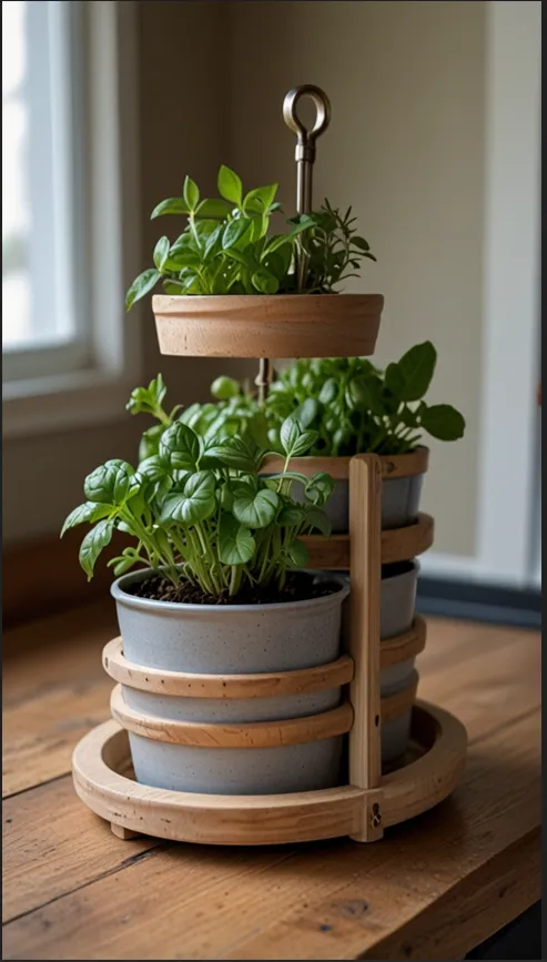 Tiered Countertop Herb Stand