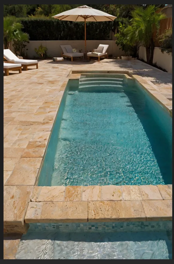 Classic Travertine Coping