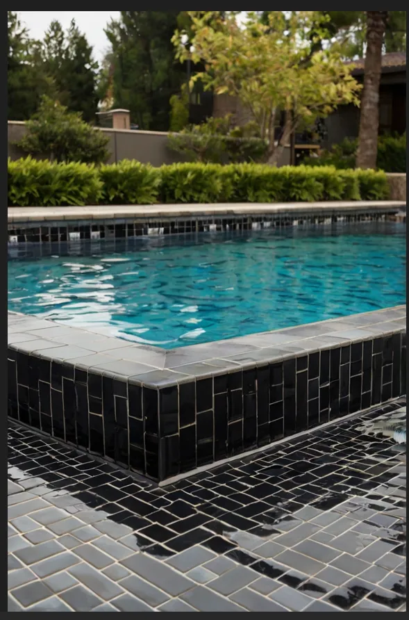 Bold Black Tiles