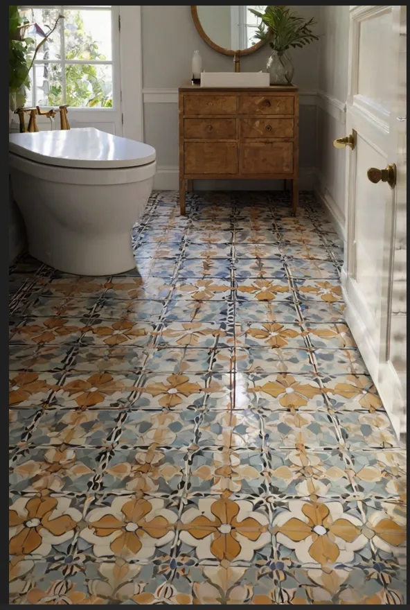 Moroccan-Inspired Encaustic Tile