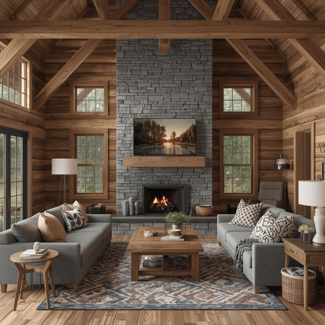 Cabin Living Room Style
