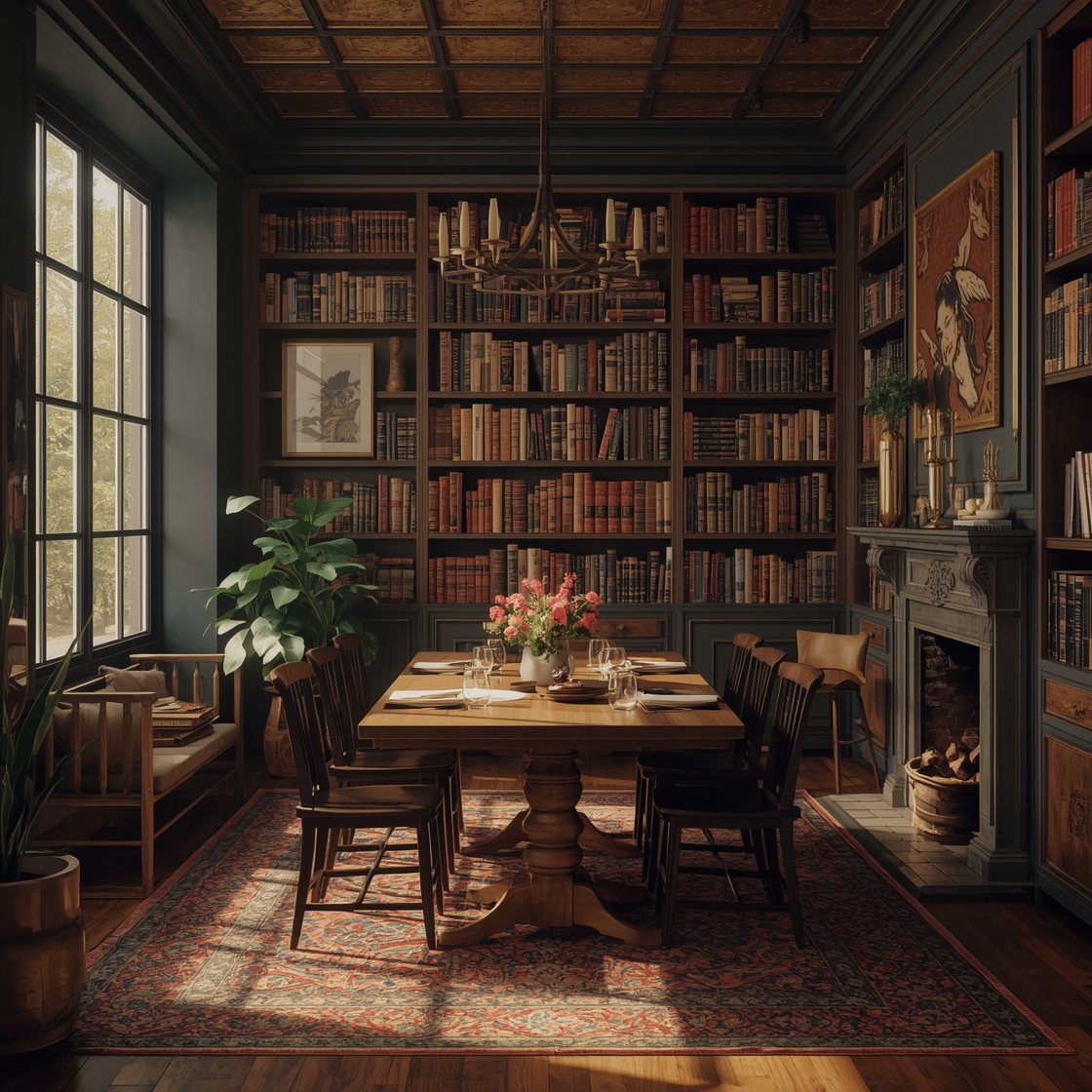 Cozy Scholarly Dining