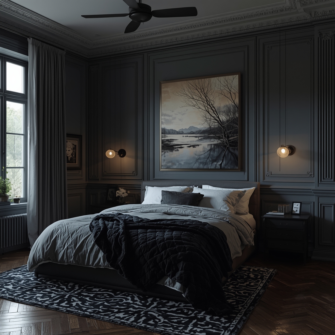 moody bedroom decor